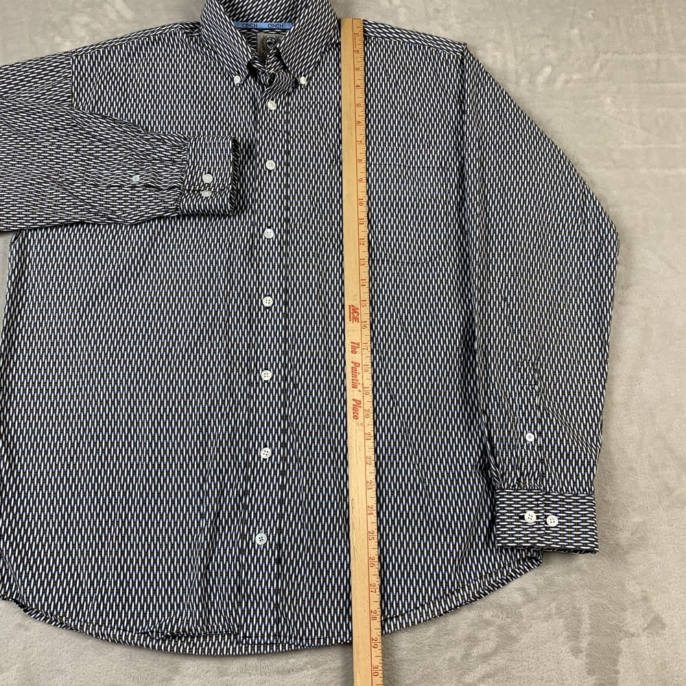 Cinch Shirt Mens Small Geometric Long Sleeve Button Down Western Rodeo Cowboy - Picture 3 of 7